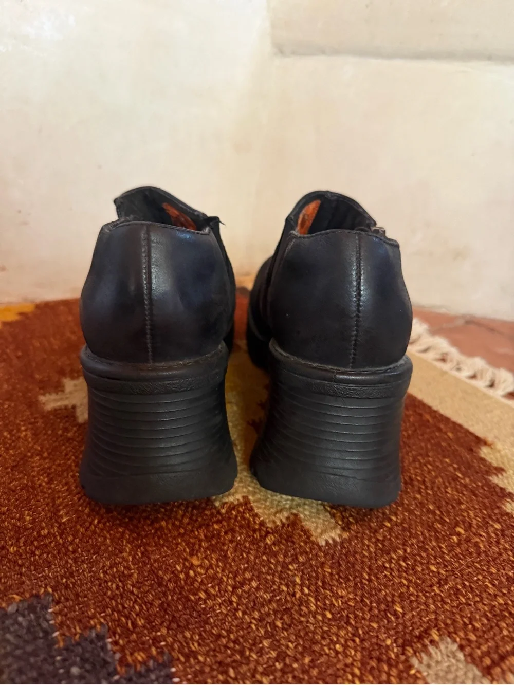 Y2K Harley-Davidson Black Chunky Heel Ankle Booties with Buckle Straps